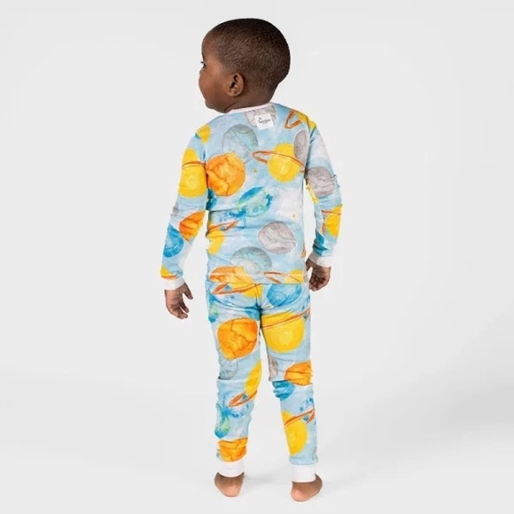 Burt’s Bees Baby outer space planets organic cotton pajamas set 3T - Picture 1 of 4